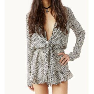 Stone Cold Fox Ziggy Jumper Romper Black & White
